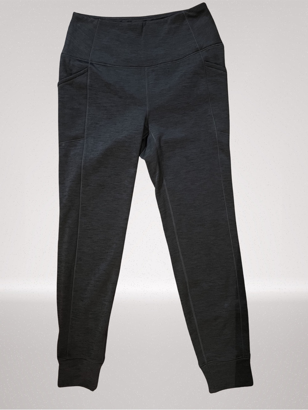 Hind Fleece-Lined Jogger Leggings Charcoal Gray Size Large